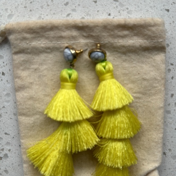 NEW LISTING! Baublebar yellow tassle earrings - Picture 6 of 6
